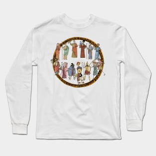 Greek Myth Comix - the Olympians in Colour! With tondo. Long Sleeve T-Shirt